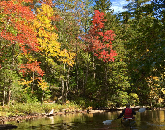 Canoeing in the Autumn